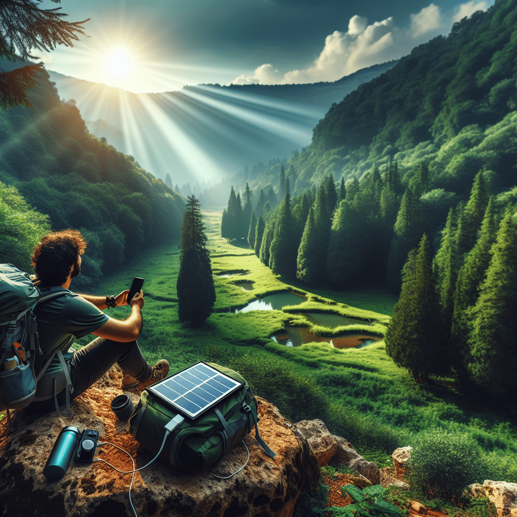 Solar chargers for hiking trips
