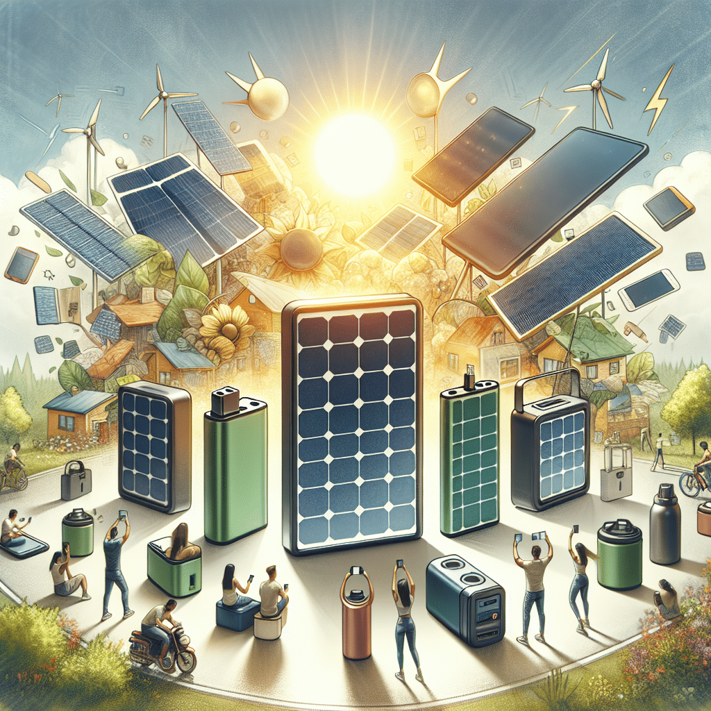 Rechargeable Solar Devices for On-the-Go Energy