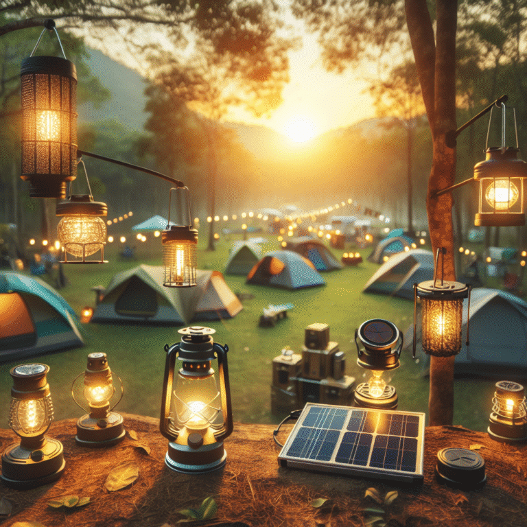 Innovative Solar Lantern Stands and Mounts for Camping