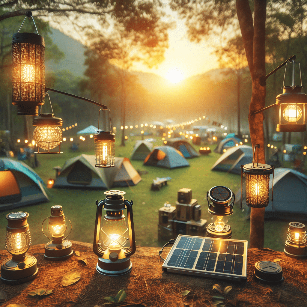 Innovative Solar Lantern Stands and Mounts for Camping