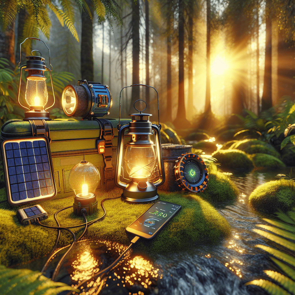 Outdoor survival with solar gadgets