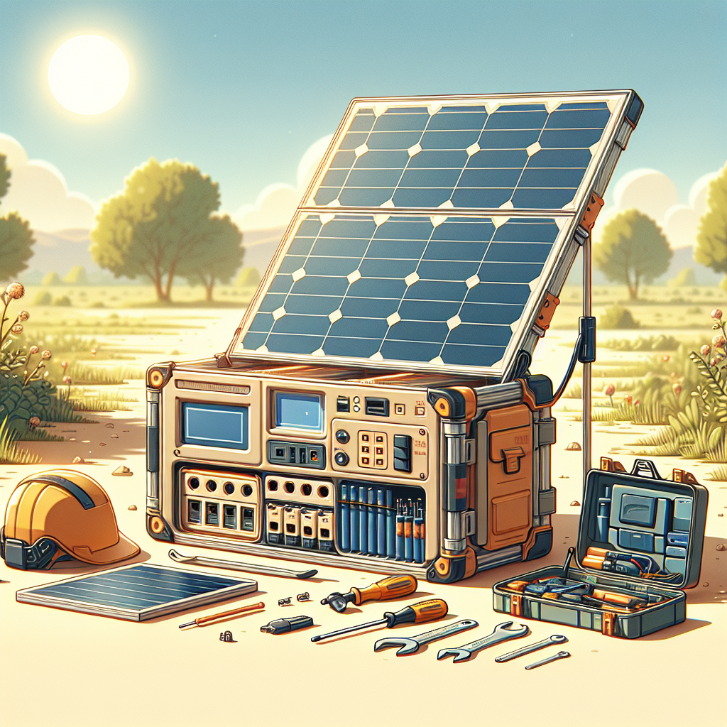 Creating a DIY portable solar power station