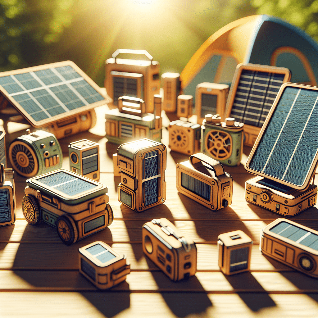 Lightweight DIY solar gadgets for easy transport