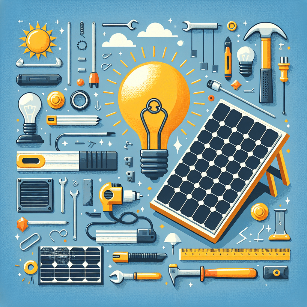 Designing your own solar outdoor lamp