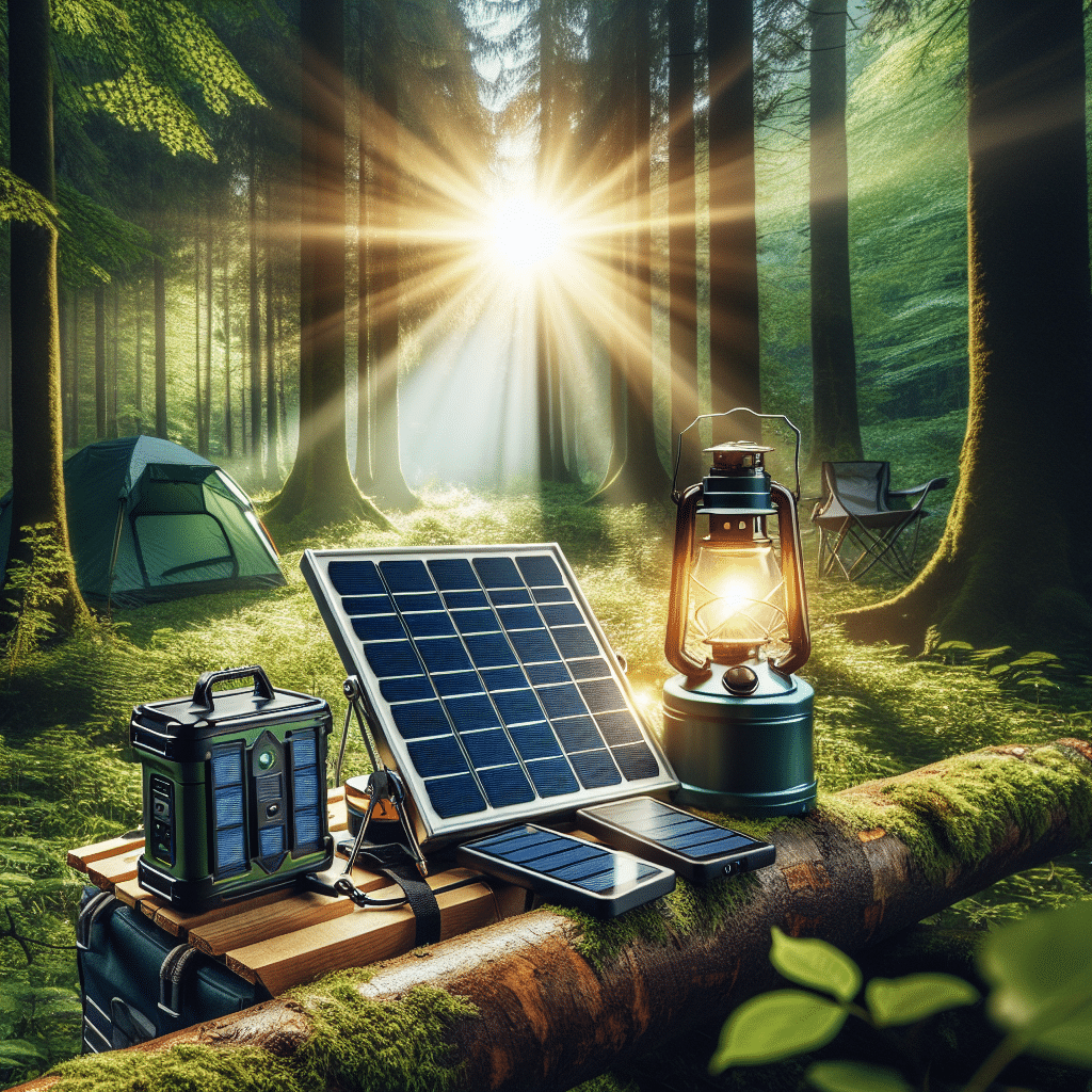 Charging tips for solar-powered devices while camping