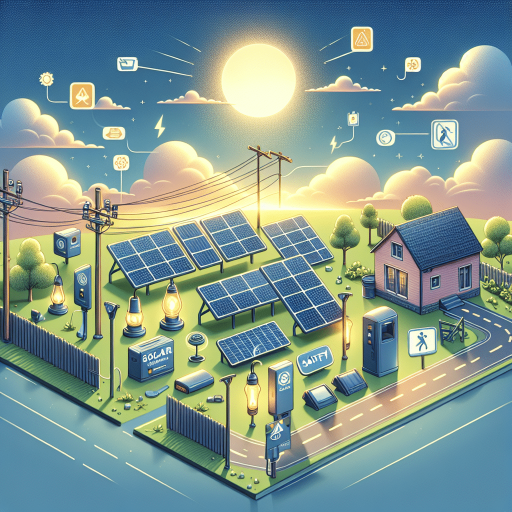 Safety tips for solar outdoor devices