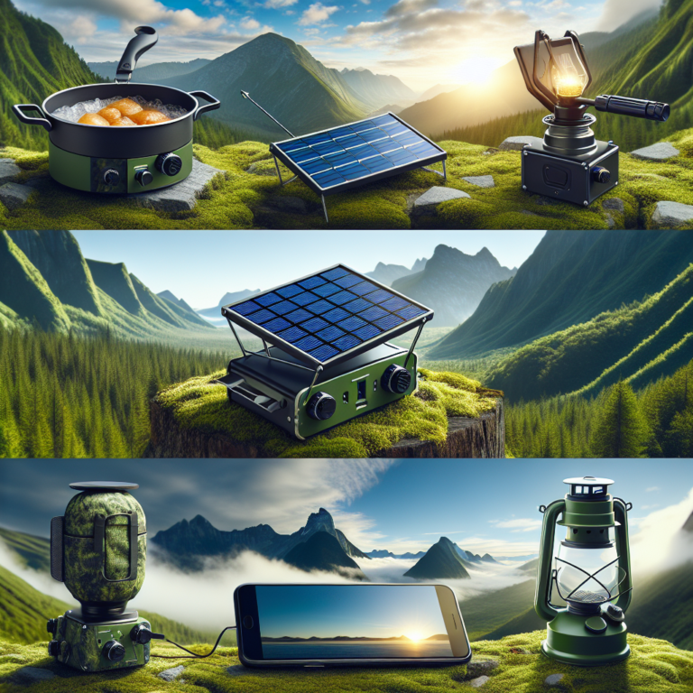Innovative DIY off-grid solar gadgets for outdoor enthusiasts.