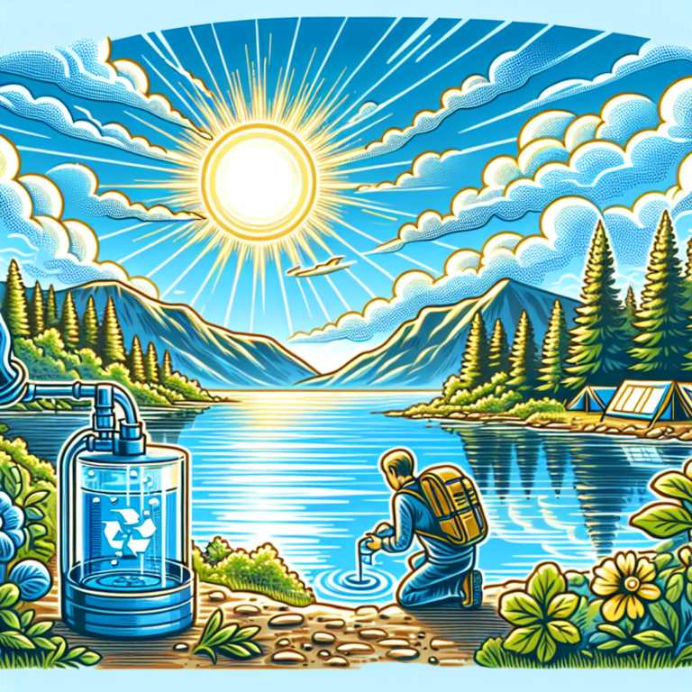 Solar water purifiers for camping