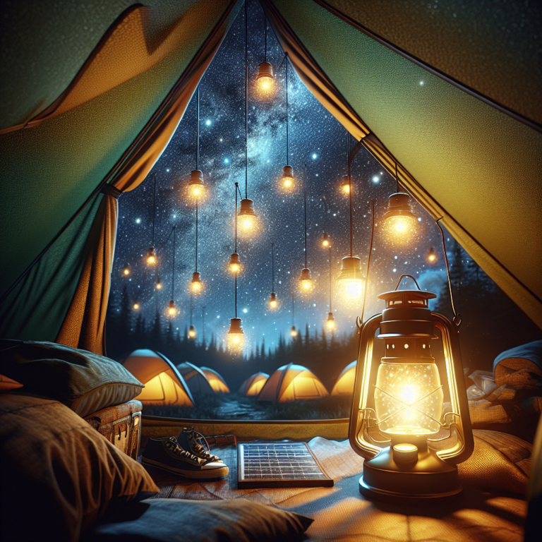 Solar lanterns for tents