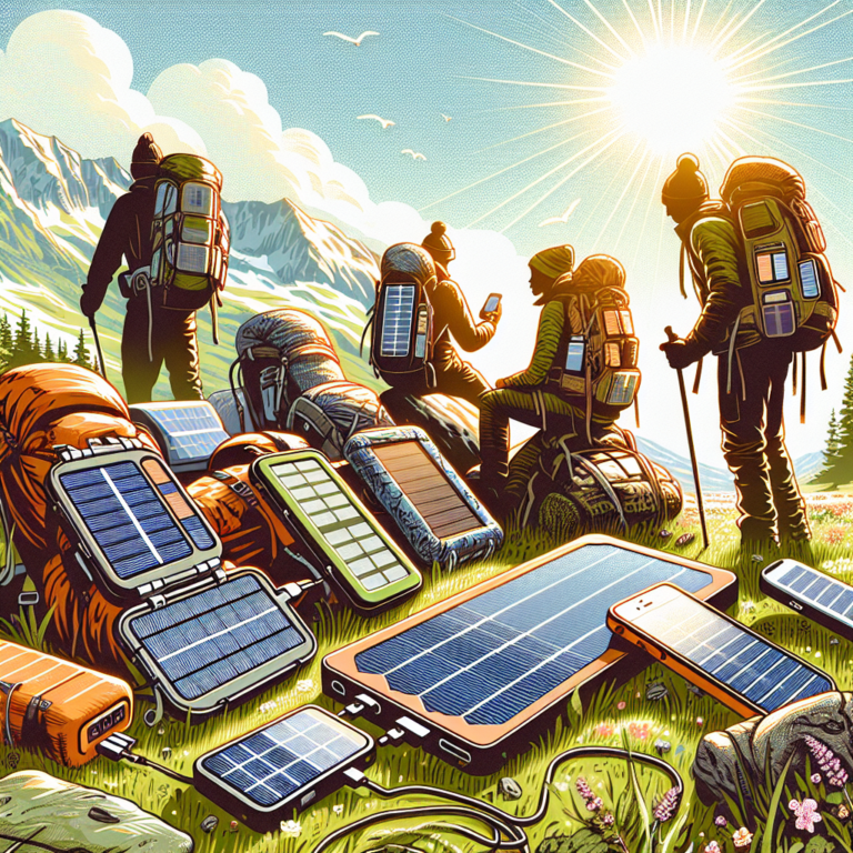 Lightweight solar chargers for backpacking