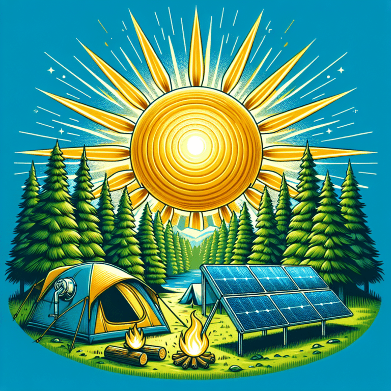 Solar-powered fans for camping