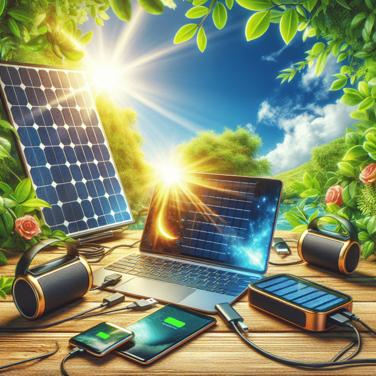 Charging your devices with solar panels outdoors