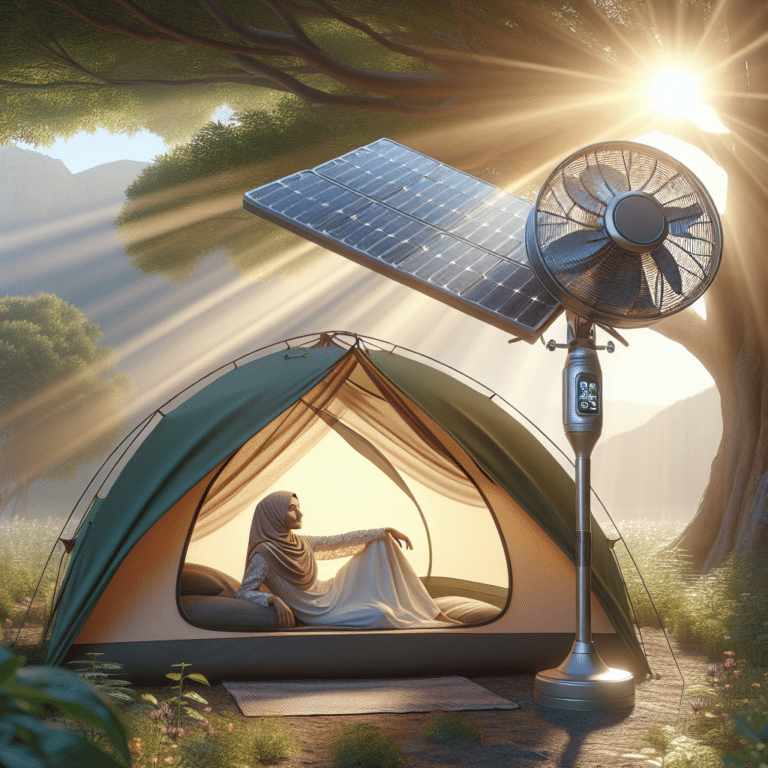 Efficient solar fans for comfortable outdoor trips
