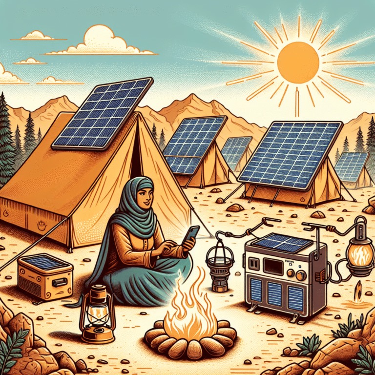 Outdoor survival strategies with solar gadgets