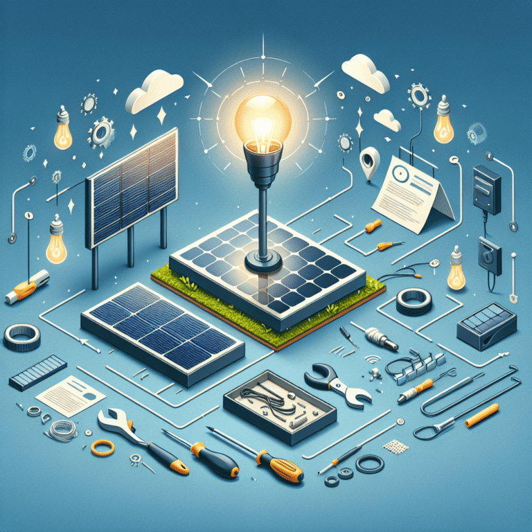 Step-by-step guide to making a solar outdoor lamp