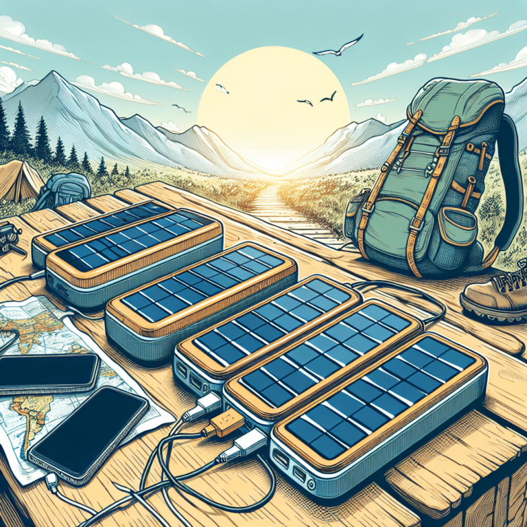 Outdoor solar power banks: charging on the go