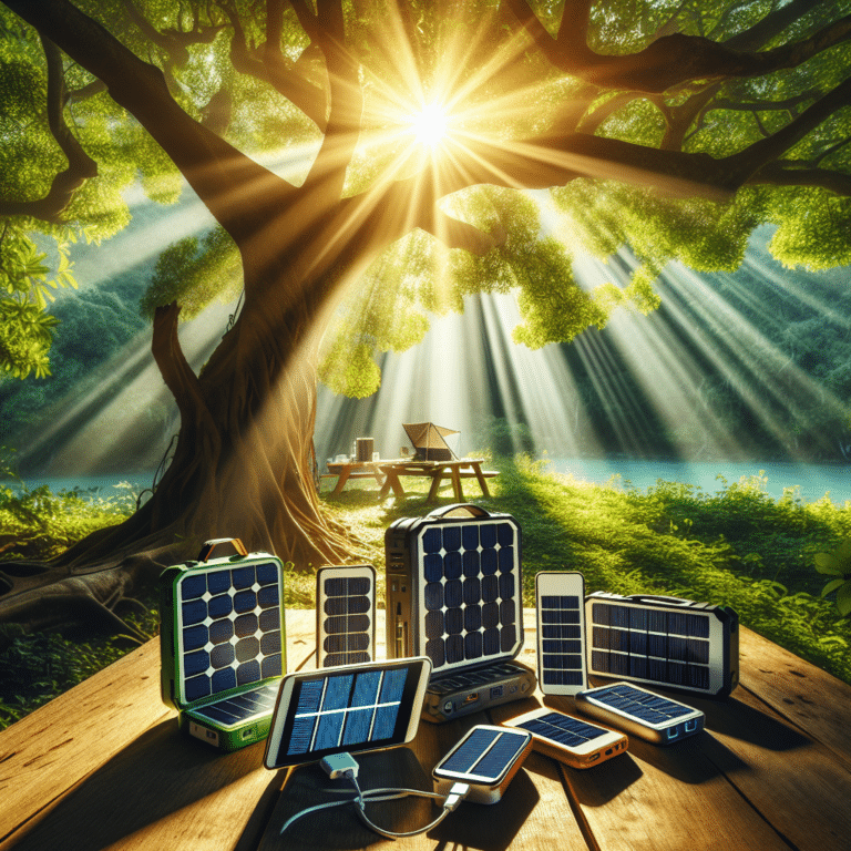Outdoor solar power banks: charging on the go
