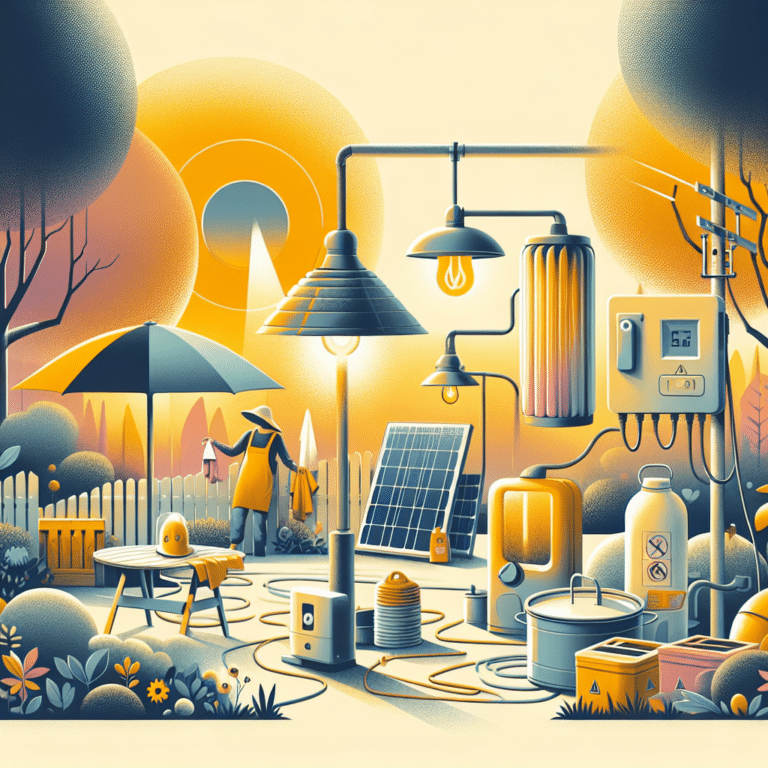Safety tips for solar outdoor devices