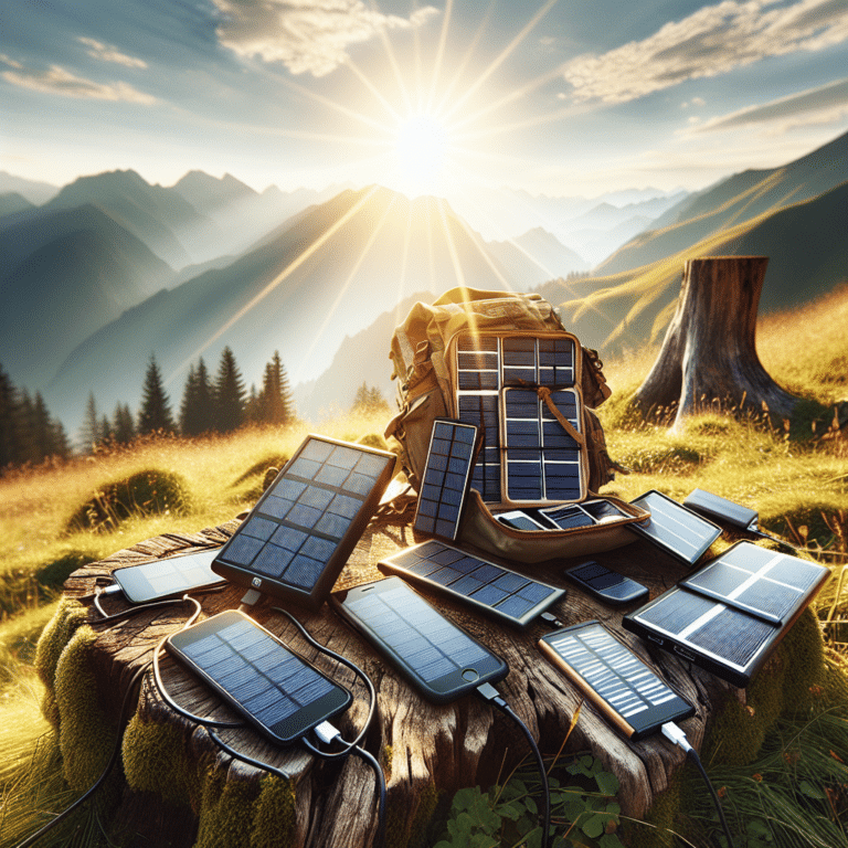 Solar chargers for hiking trips
