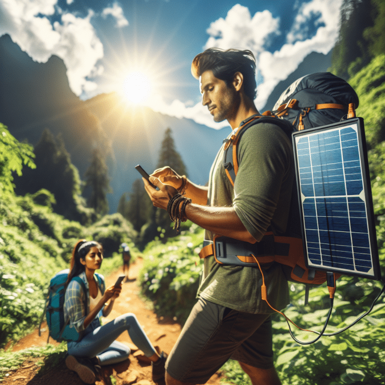 Solar chargers for hiking trips