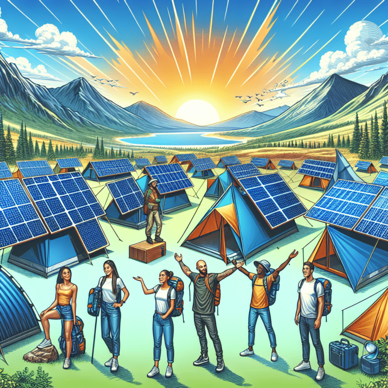 Innovative solar-powered tents and canopies for camping enthusiasts