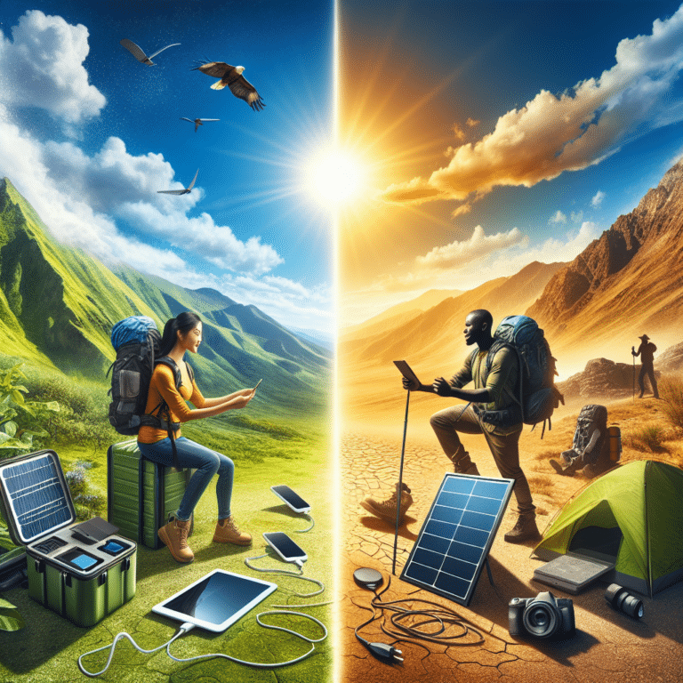 Outdoor solar power banks: charging on the go